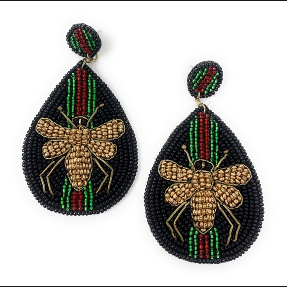 Buzzy Bee dropped earrings - Picture 3 of 6